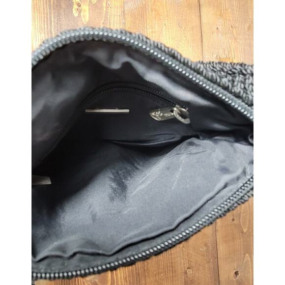 The Sak Crochet Crossbody Small Purse Black 7x9 - Picture 4 of 4